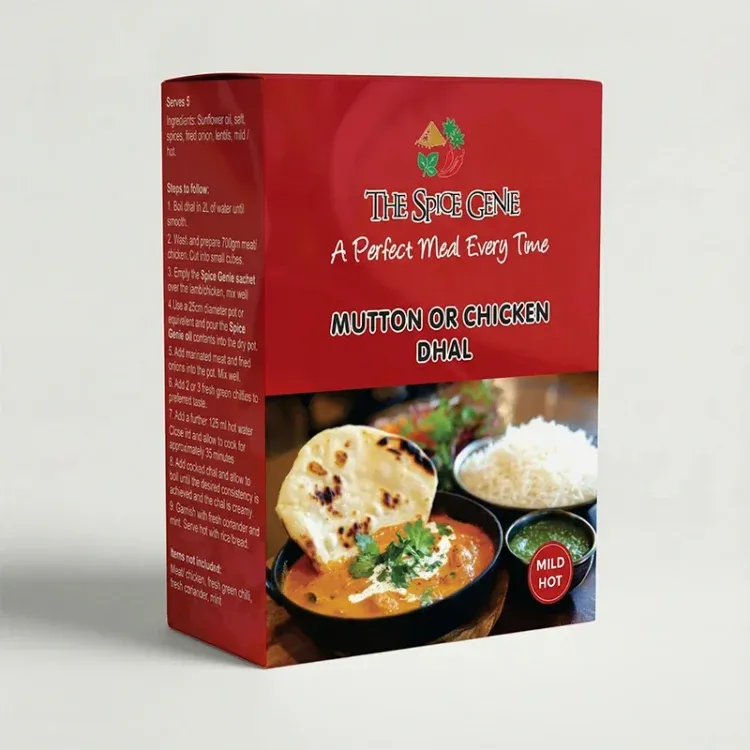 mutton chicken dhal Spice Genie Recipe box